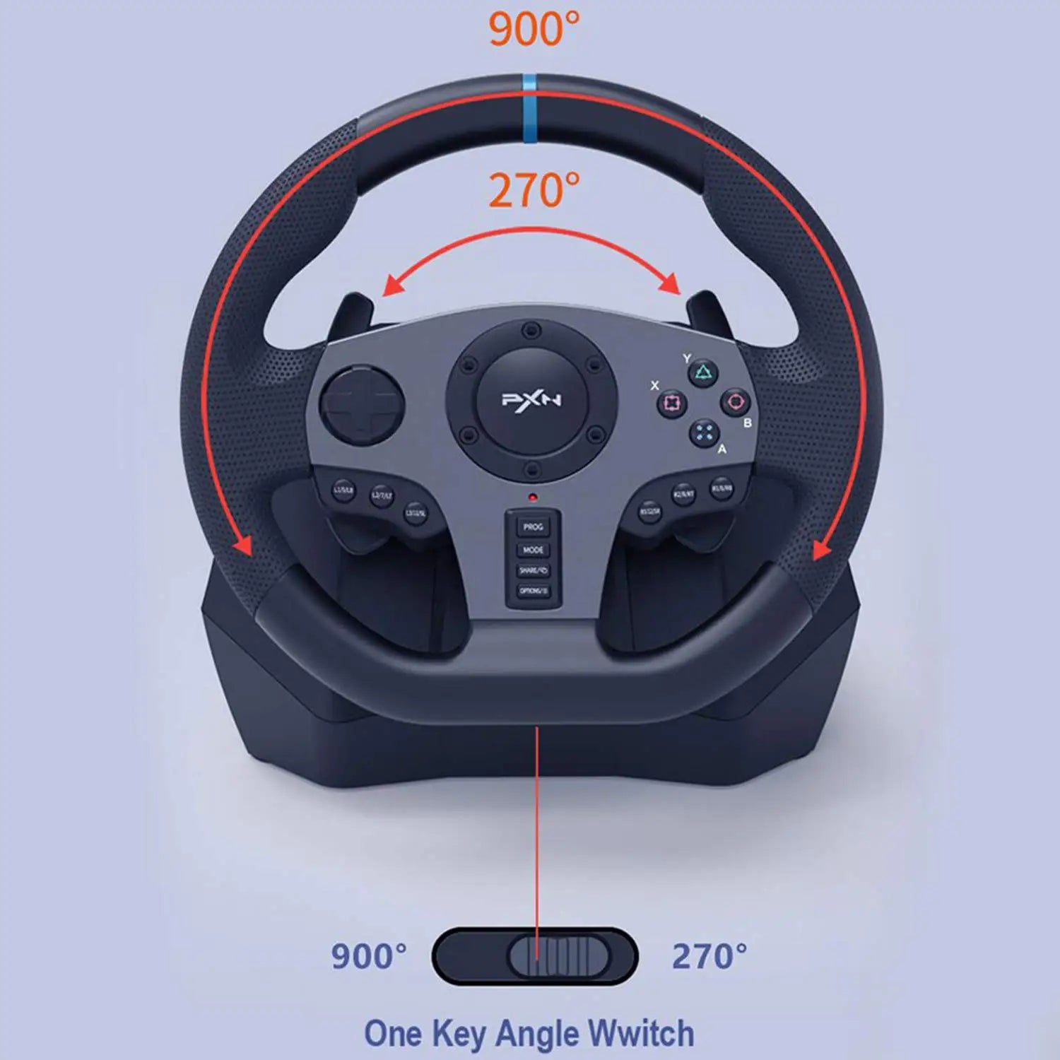 Gaming  Steering Wheel With Pedals and Shifter