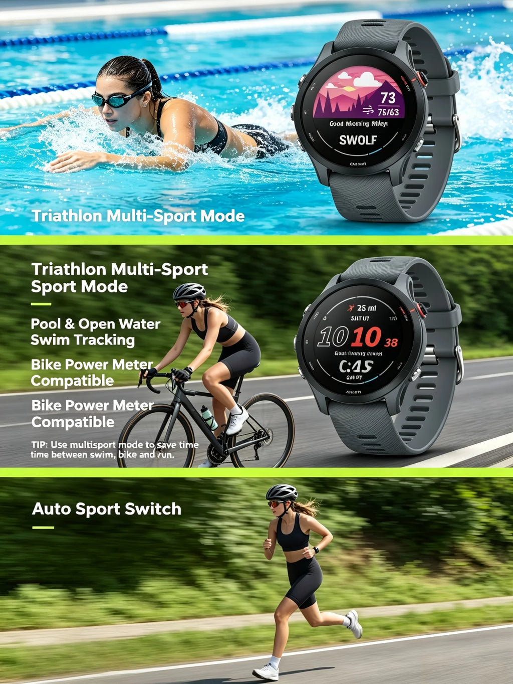 Sports Smartwatch with Color Screen