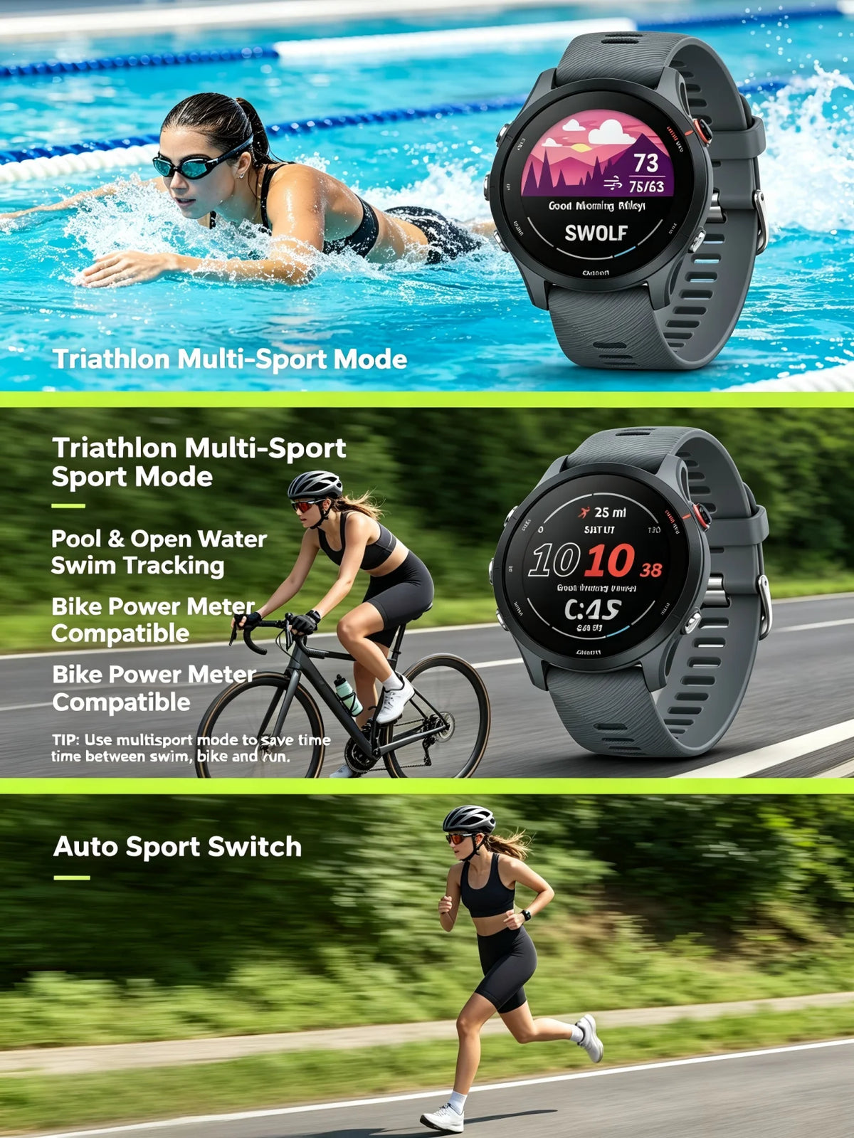 Sports Smartwatch with Color Screen
