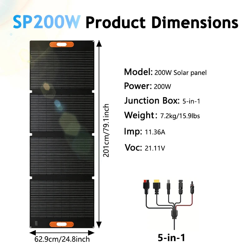 200W Portable Solar Panel