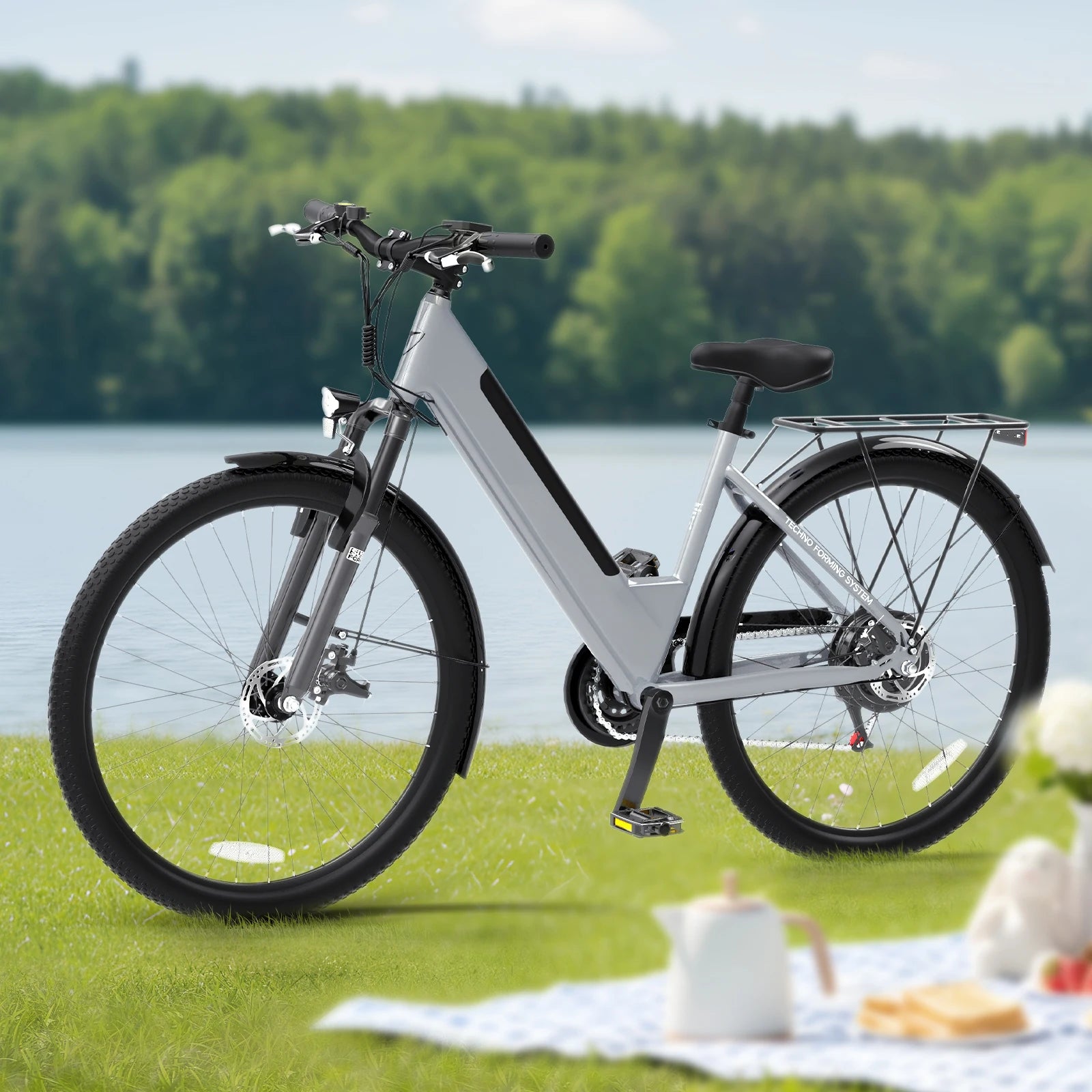 26" Electric 7-speed Bike For Adults