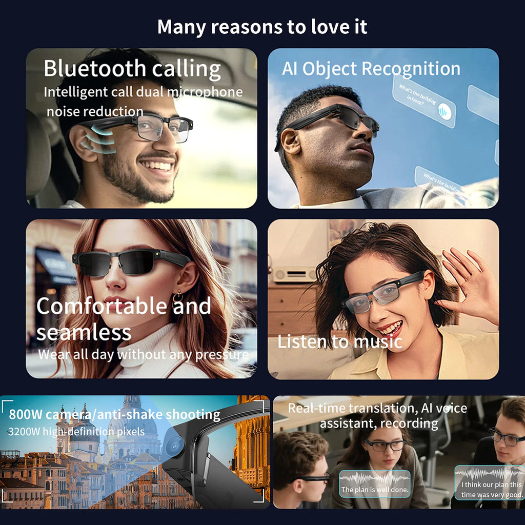 Smart AI Glasses with Camera