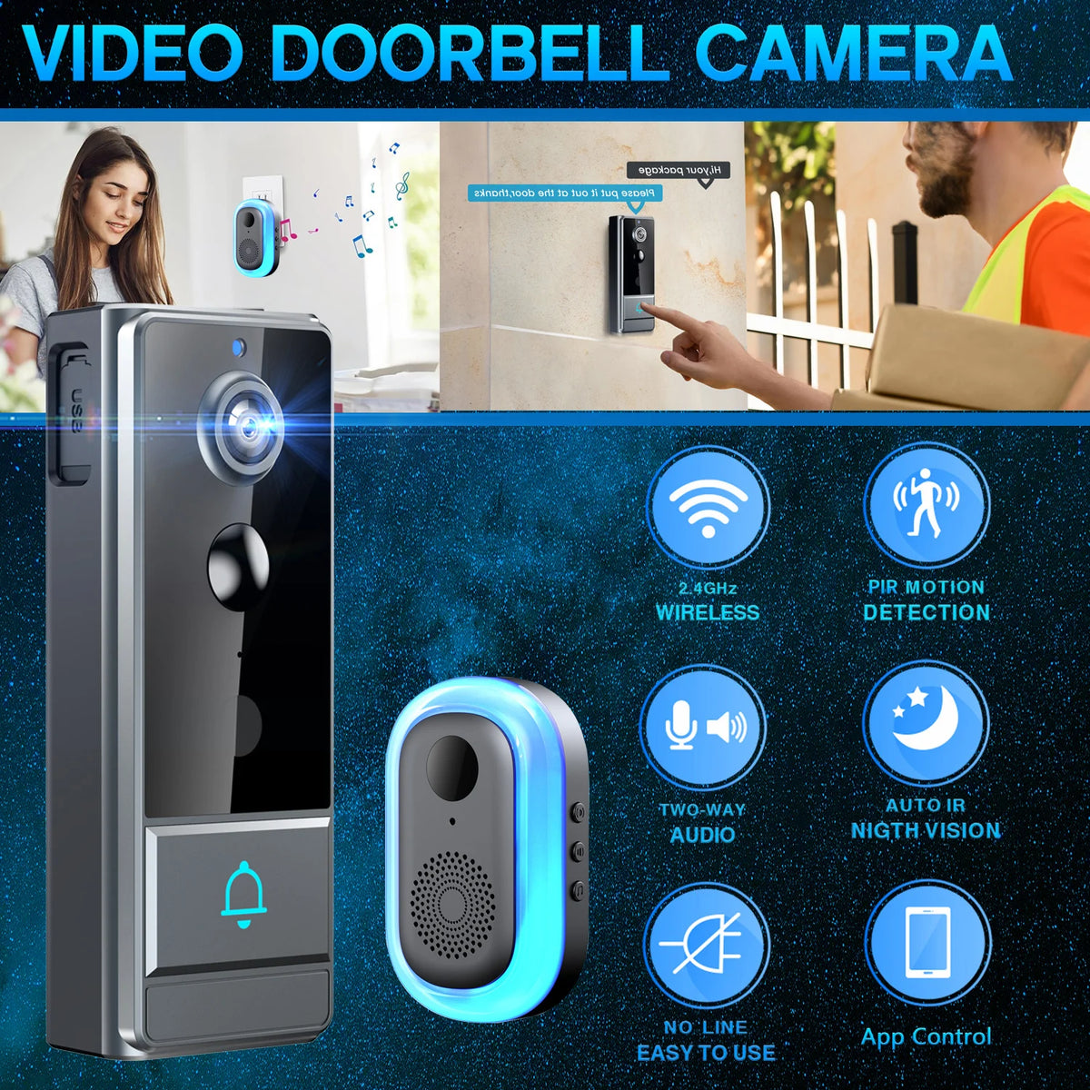 Smart Video Doorbell Camera