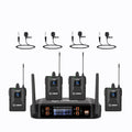 4 Channel UHF Wireless Headset Microphone Set