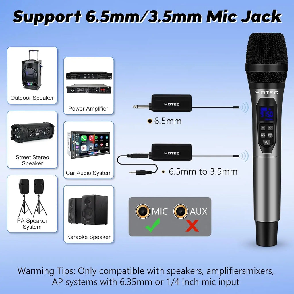 Dual UHF Wireless Microphones