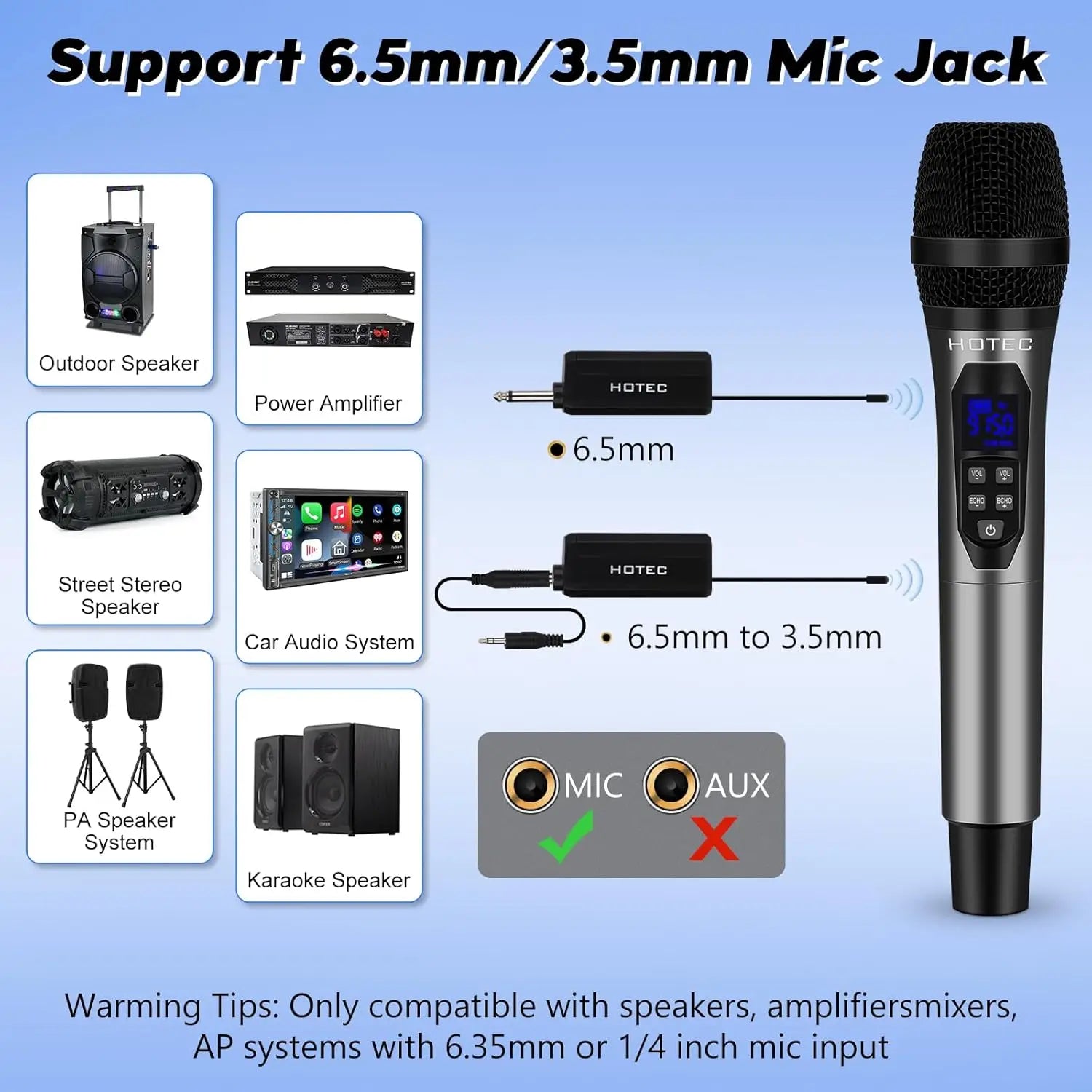 Dual UHF Wireless Microphones