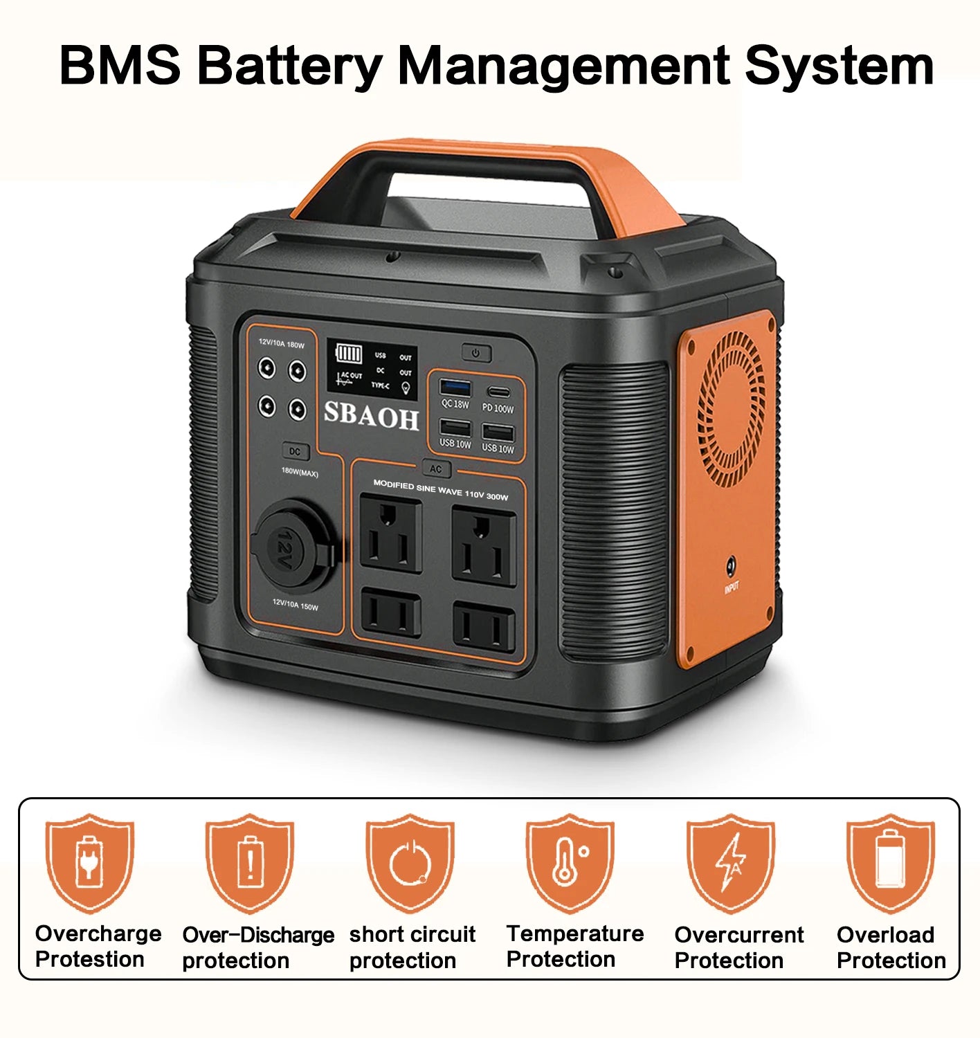 300w Portable Solar Generator
