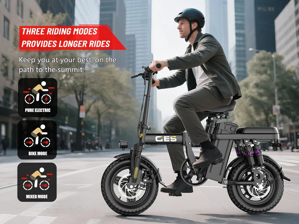 500w Foldable Adult Electric Bike