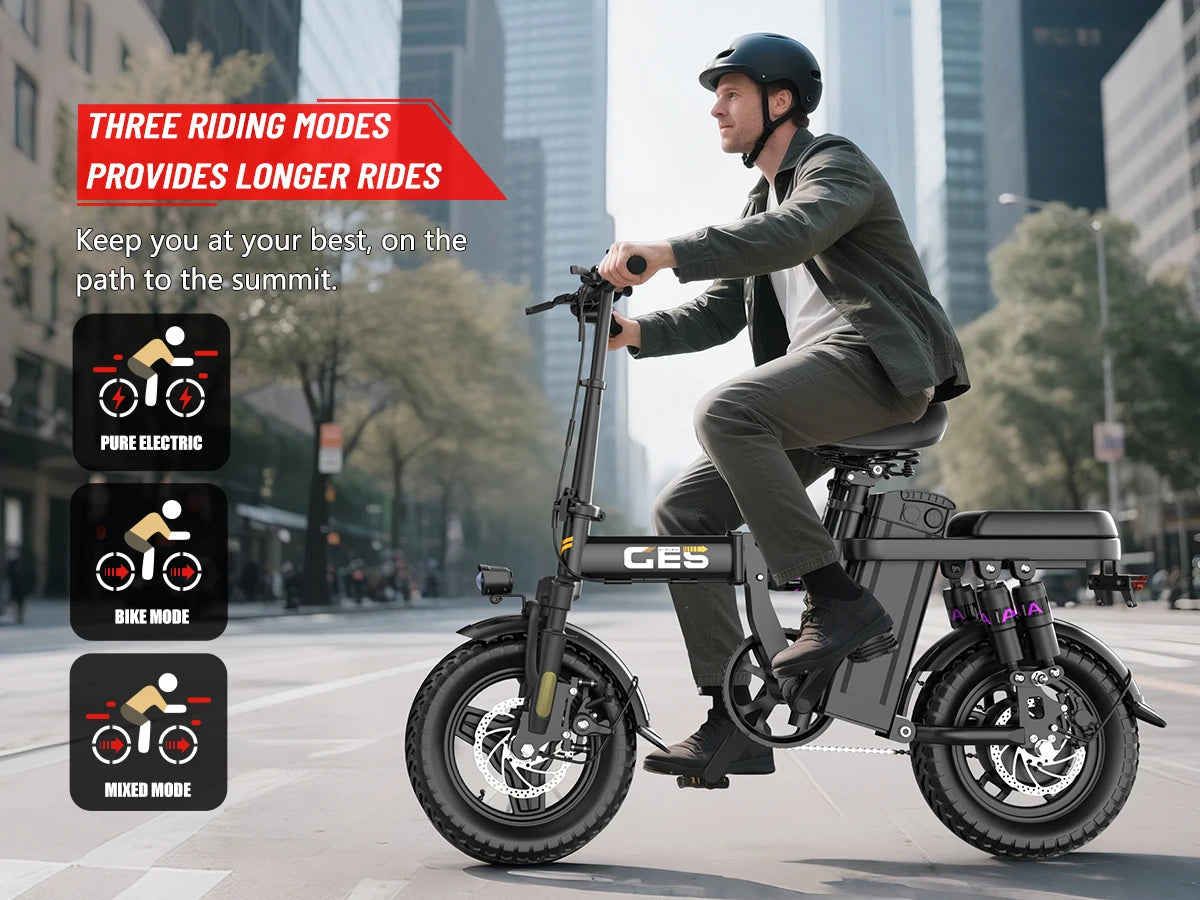 500w Foldable Adult Electric Bike