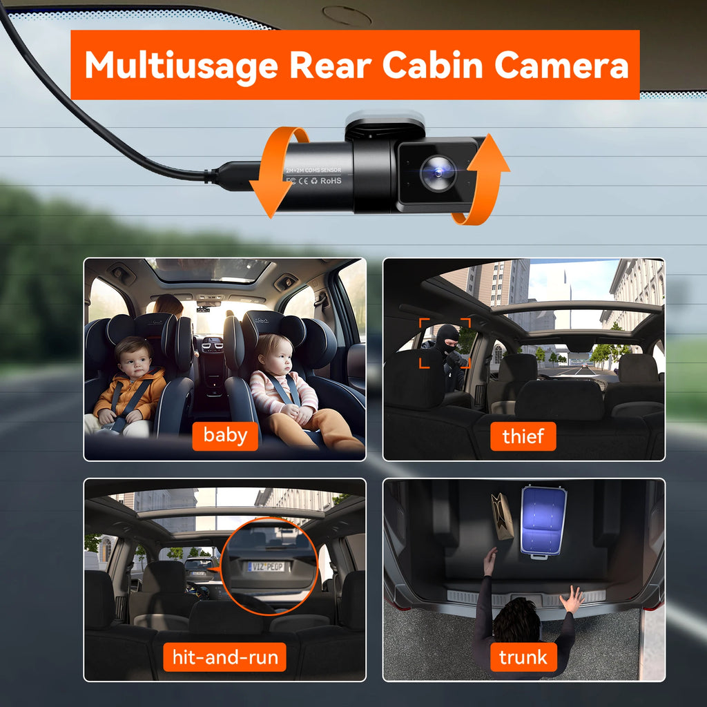 4 Channel Dash Cam With IR Night Vision