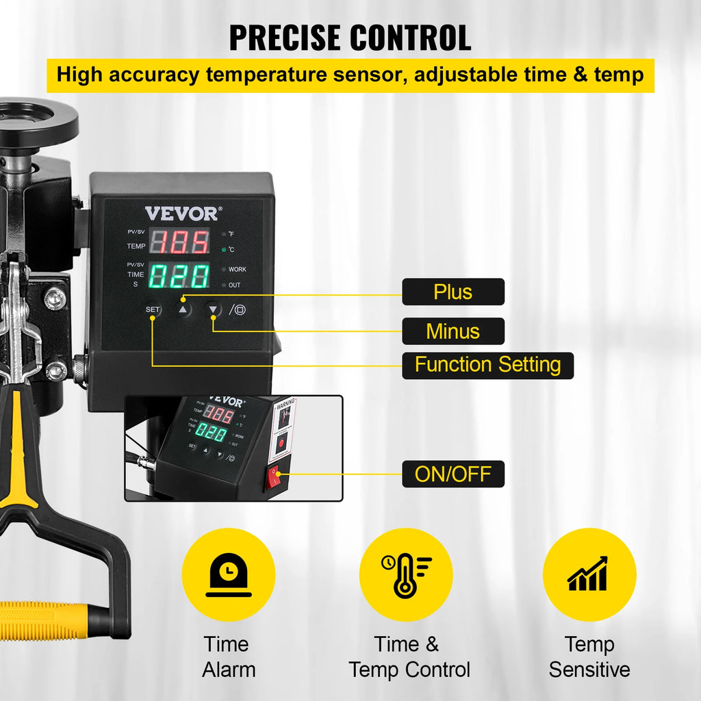 Multi-functional Heat Press w/360° Swing-Away