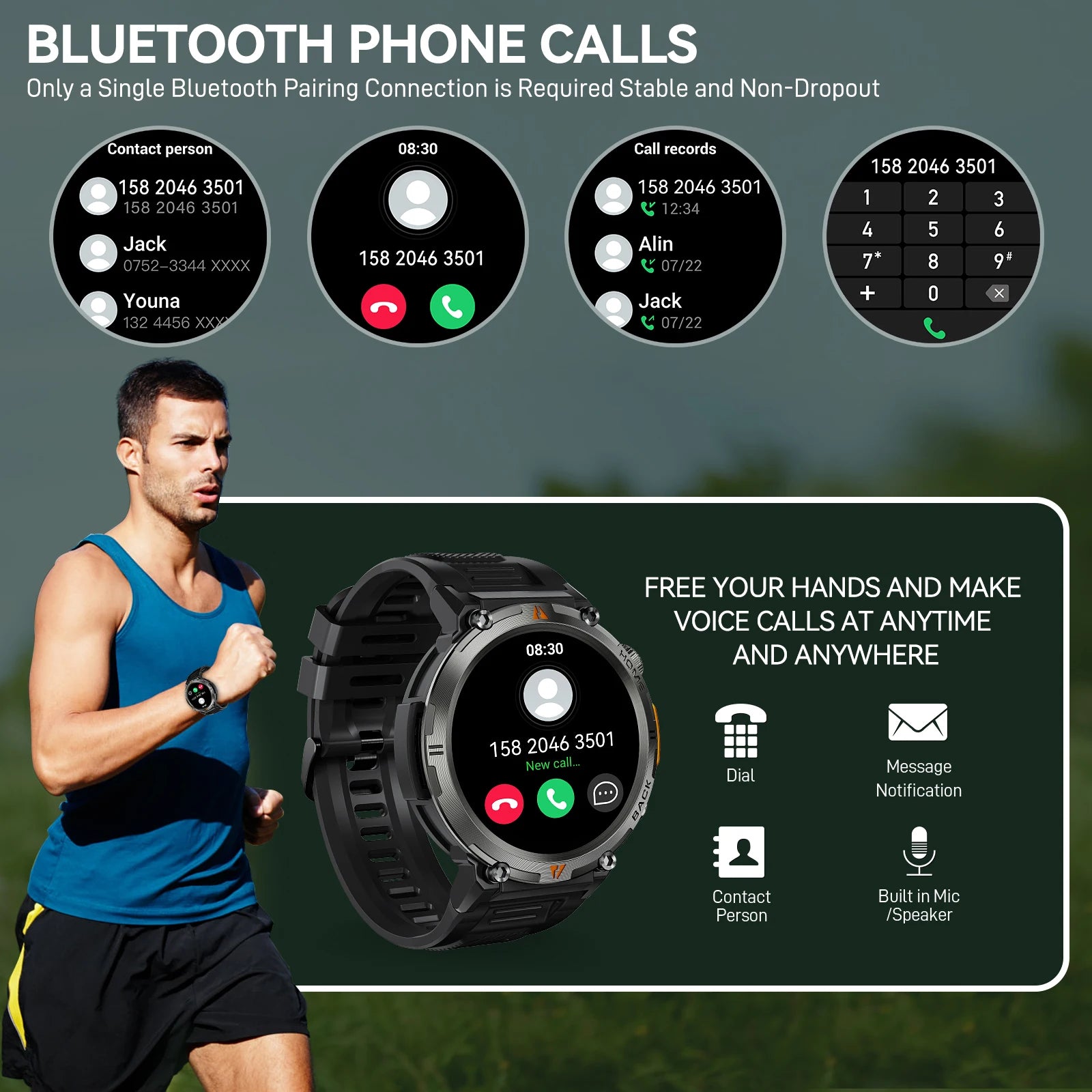 Bluetooth Call Smartwatch for Men