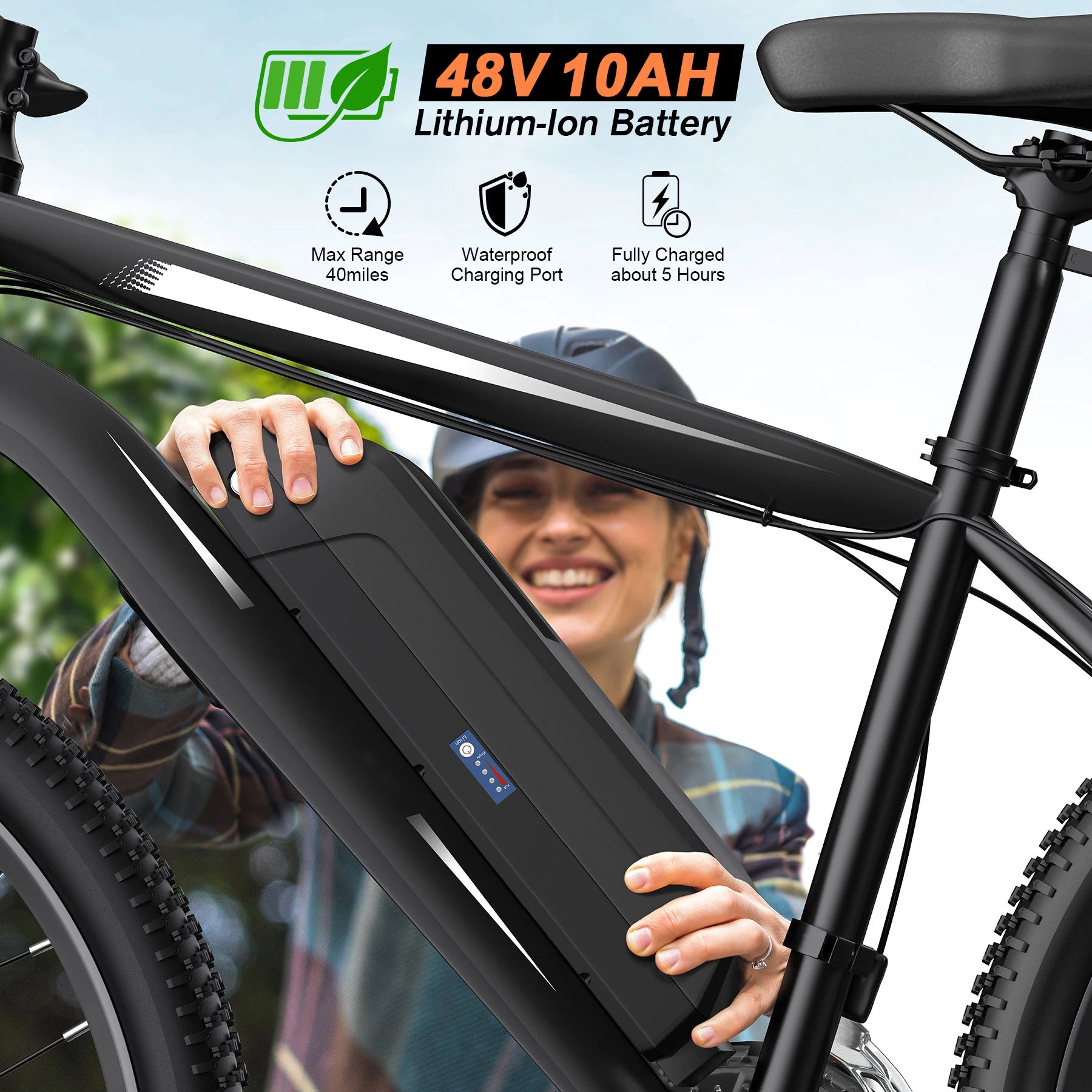 27" Electric Bike 21 Speed