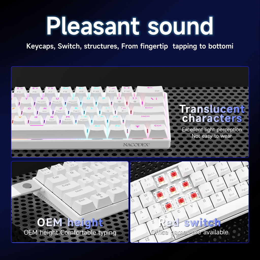 Wired Mechanical Keyboard, Mixed Back-light
