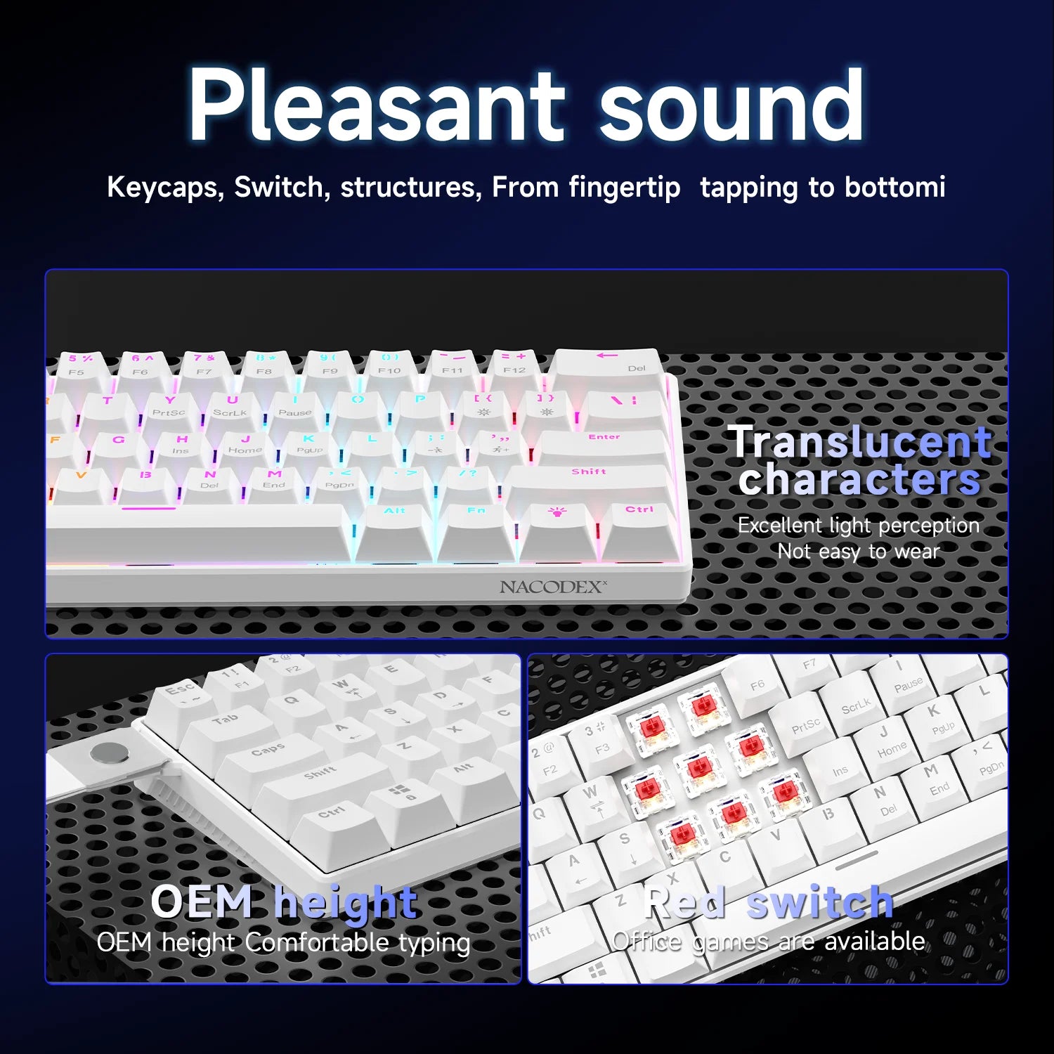Wired Mechanical Keyboard, Mixed Back-light
