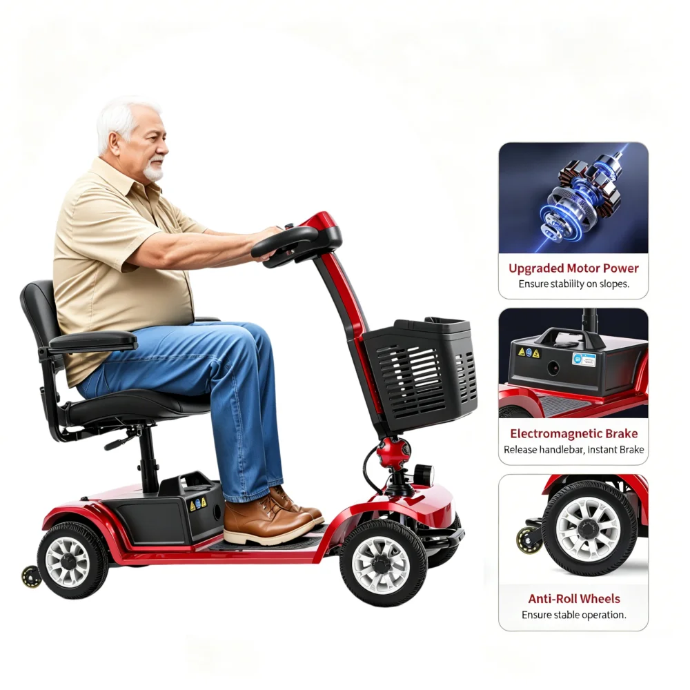 Portable Folding Mobility Scooter for Seniors