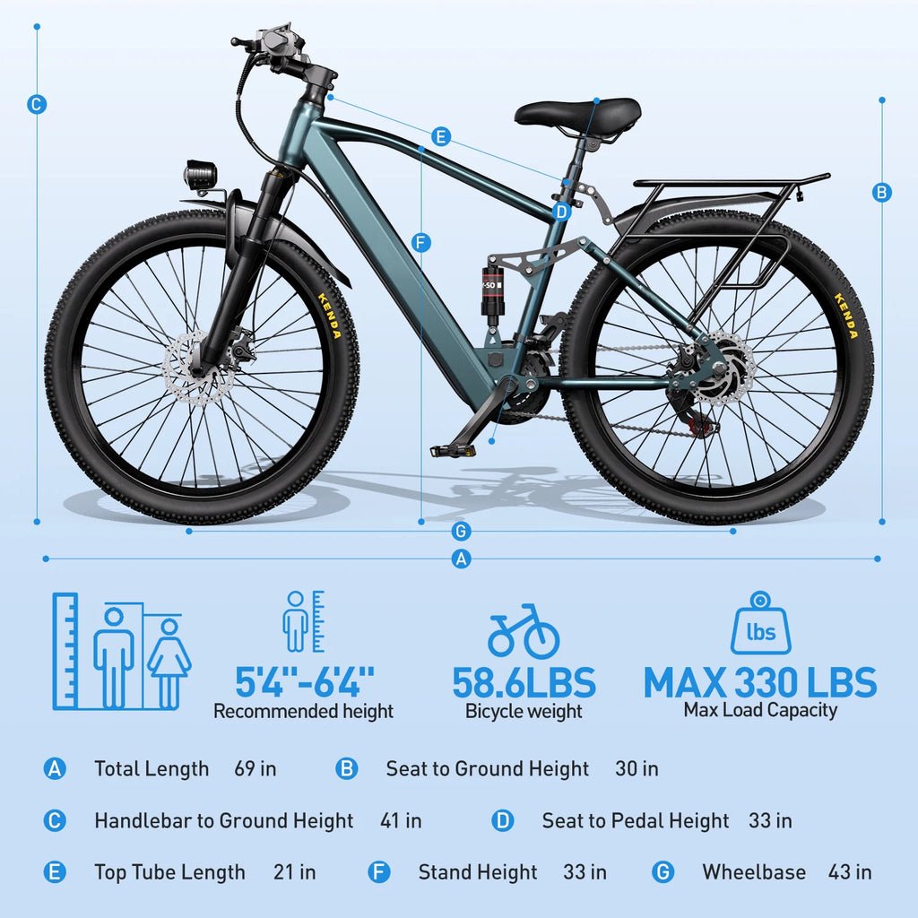 26" 24" Electric Mountain Bike