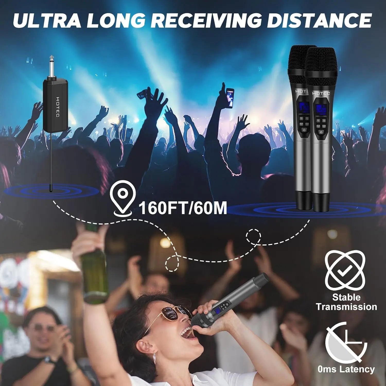 Dual UHF Wireless Microphones