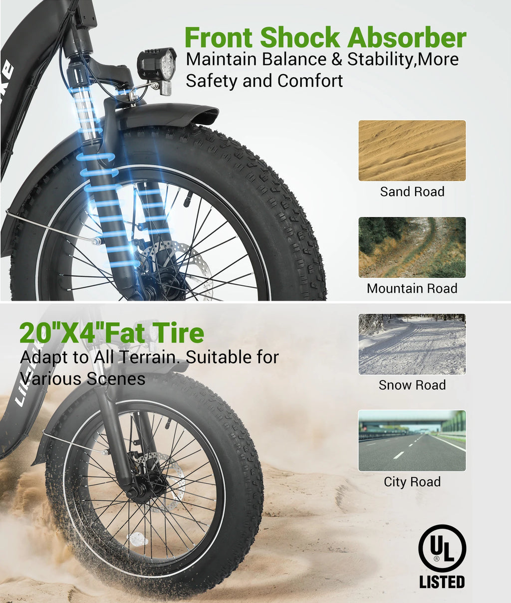 Foldable  Fat Tires Electric Bicycle