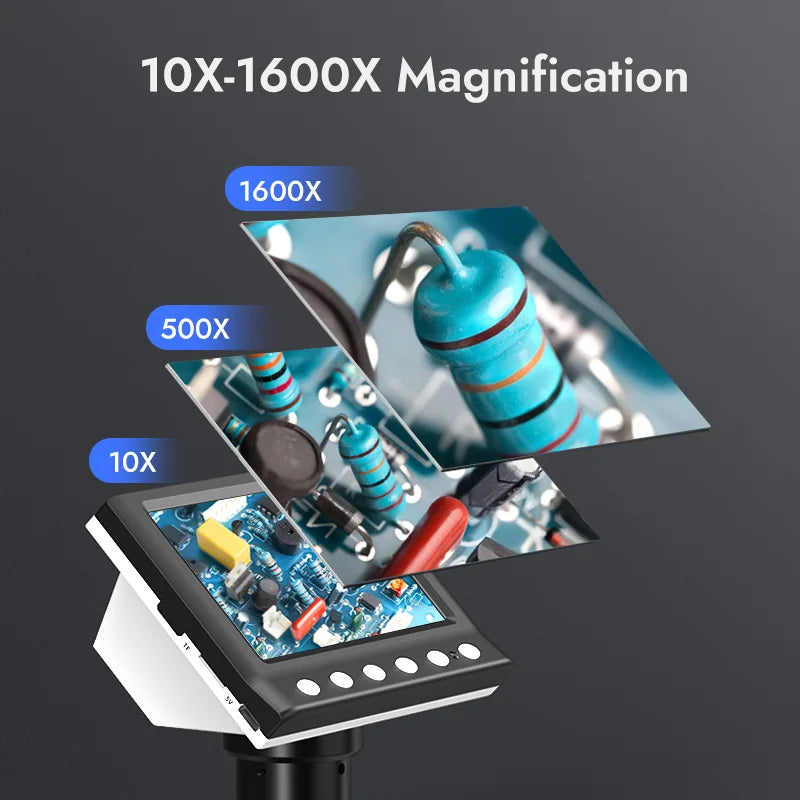 4.3'' Portable Digital Microscope With Video Capture