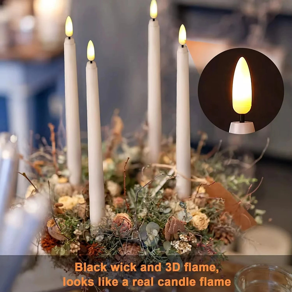 LED Flameless Taper Candles