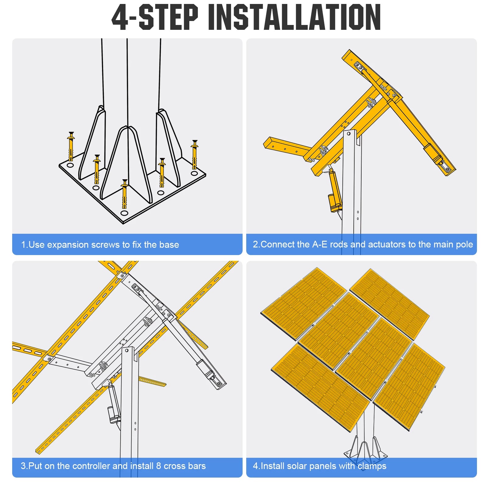 Solar Panel Dual Axis Tracking System
