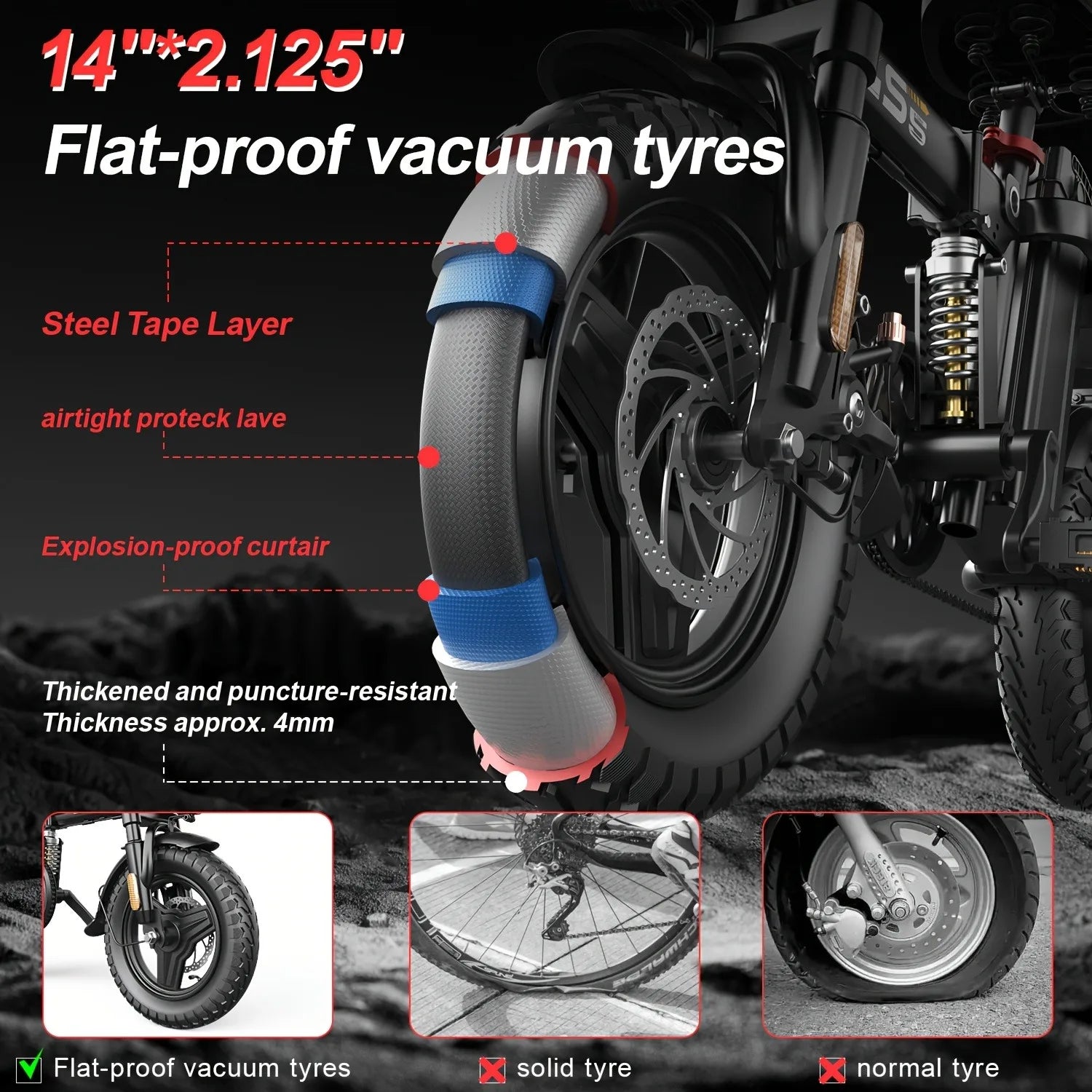 500W Folding Electric Bike