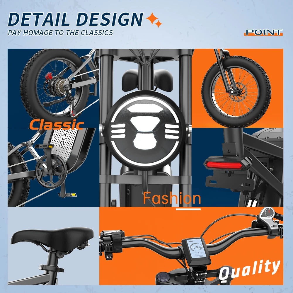 20 Inch Electric Men's Bike