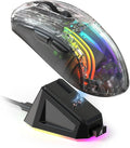 Wireless Gaming Mouse With RGB Charging Dock