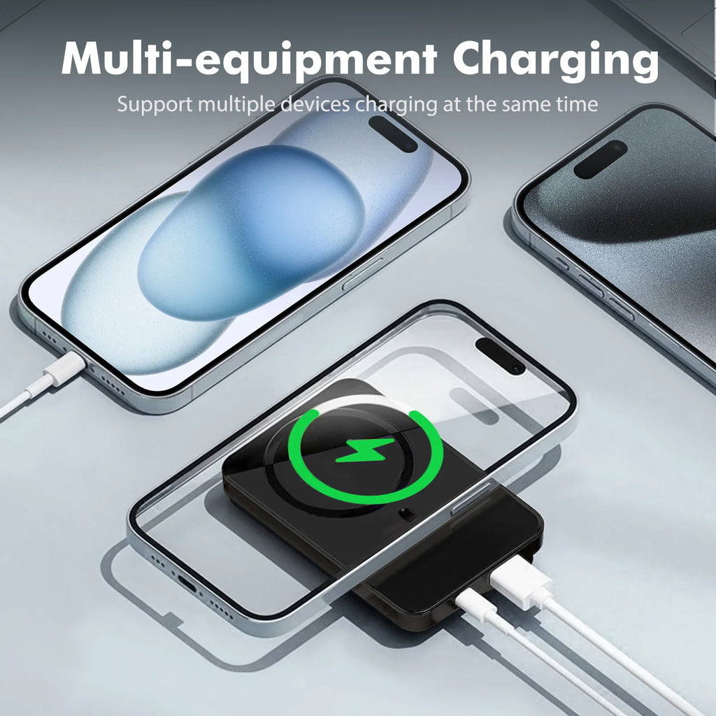 2-in-1 Wireless Magnetic Phone Charger