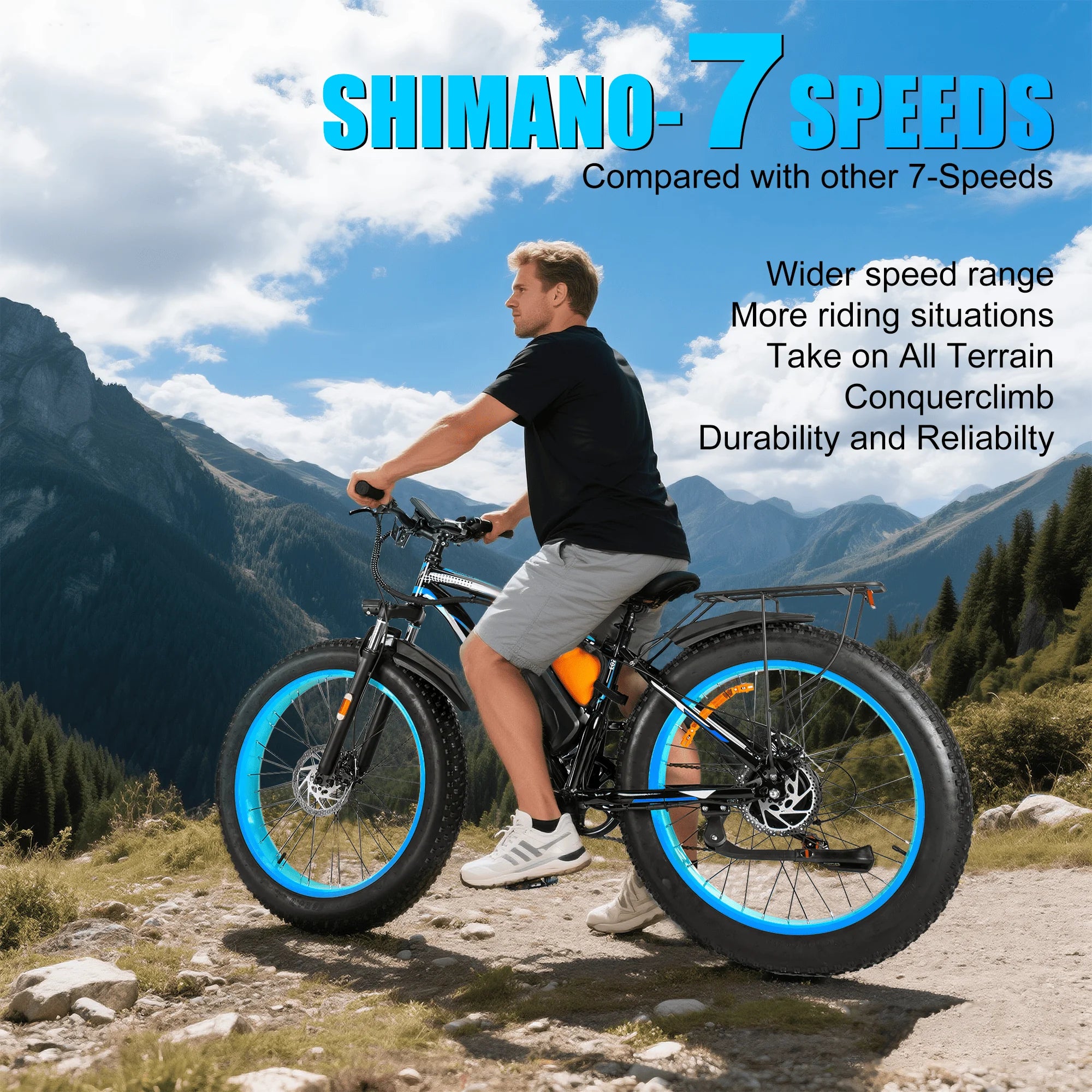26" 1000w Electric Bike for Adults
