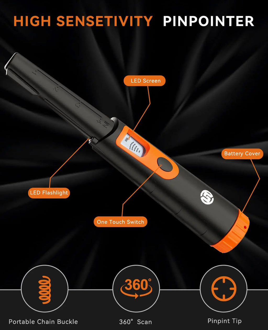 Pinpointer Metal Detector Wand