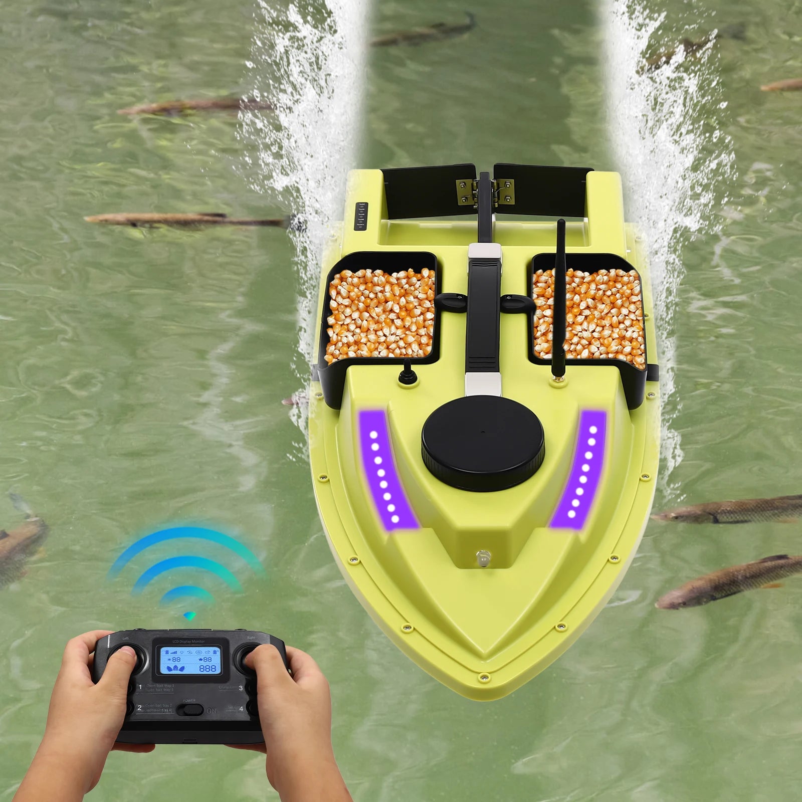40W Remote Control Fishing Boat