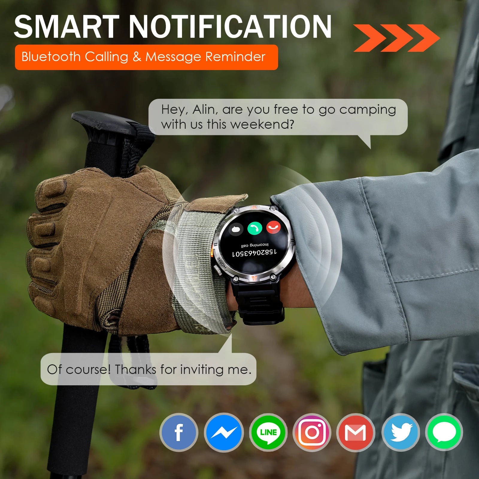 Bluetooth Call Smartwatch for Men