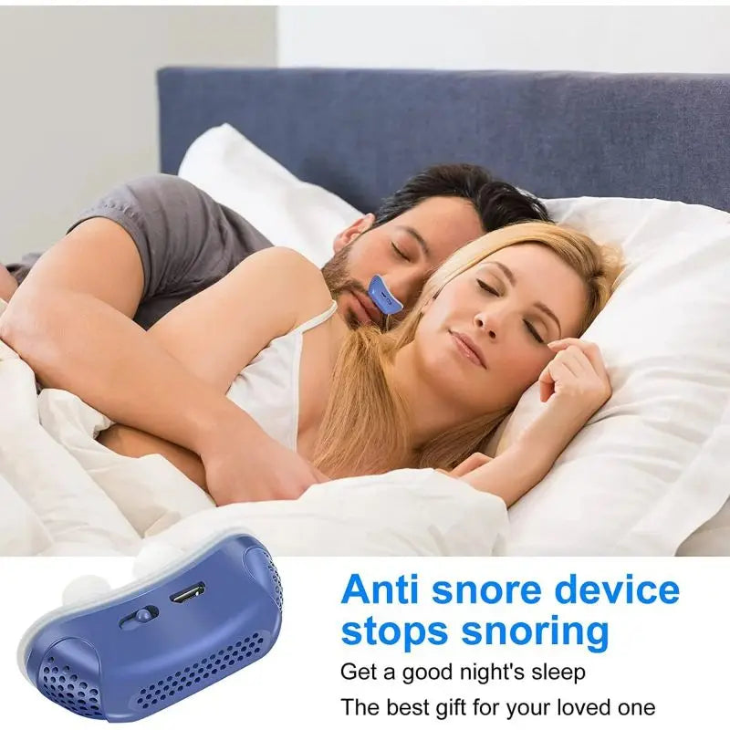 Anti Snoring Devices Upgraded Adjustable Wind Speed Electric Snoring Solution Snore Reducing Anti Snore Stopper Blue 2026