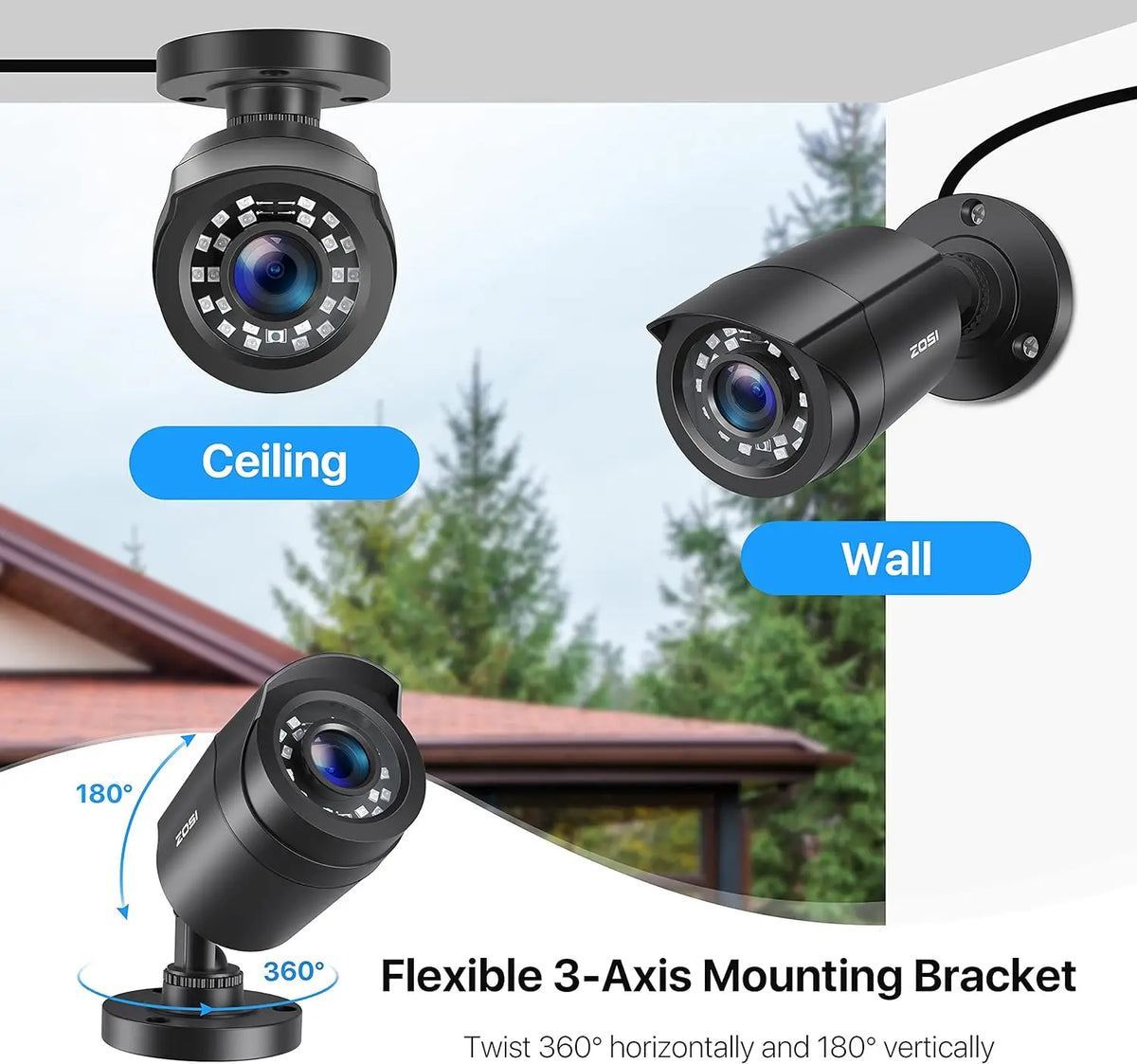 4 Pack Outdoors Security Cameras
