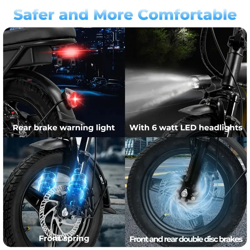 14 inch Mini Folding Electric Bicycles