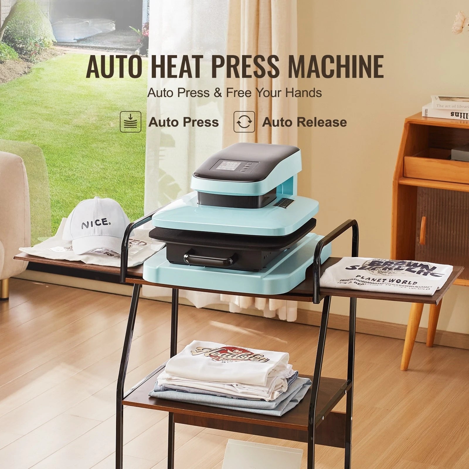 Auto Heat Press Machine 15x15in for T Shirts