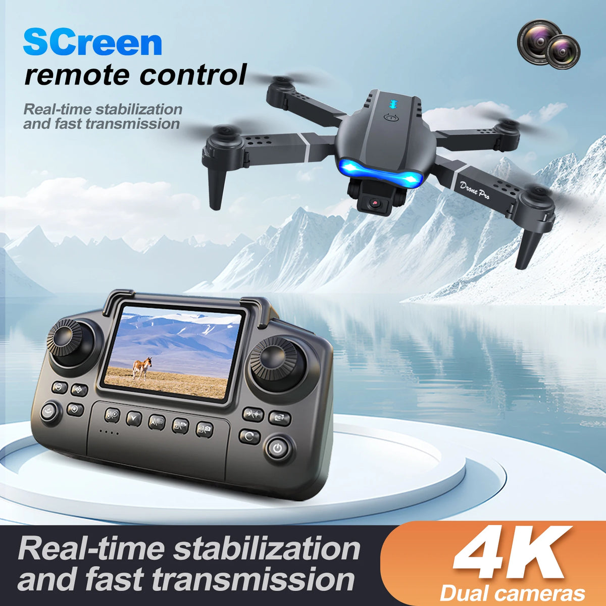 4K Dual Camera RC Drone