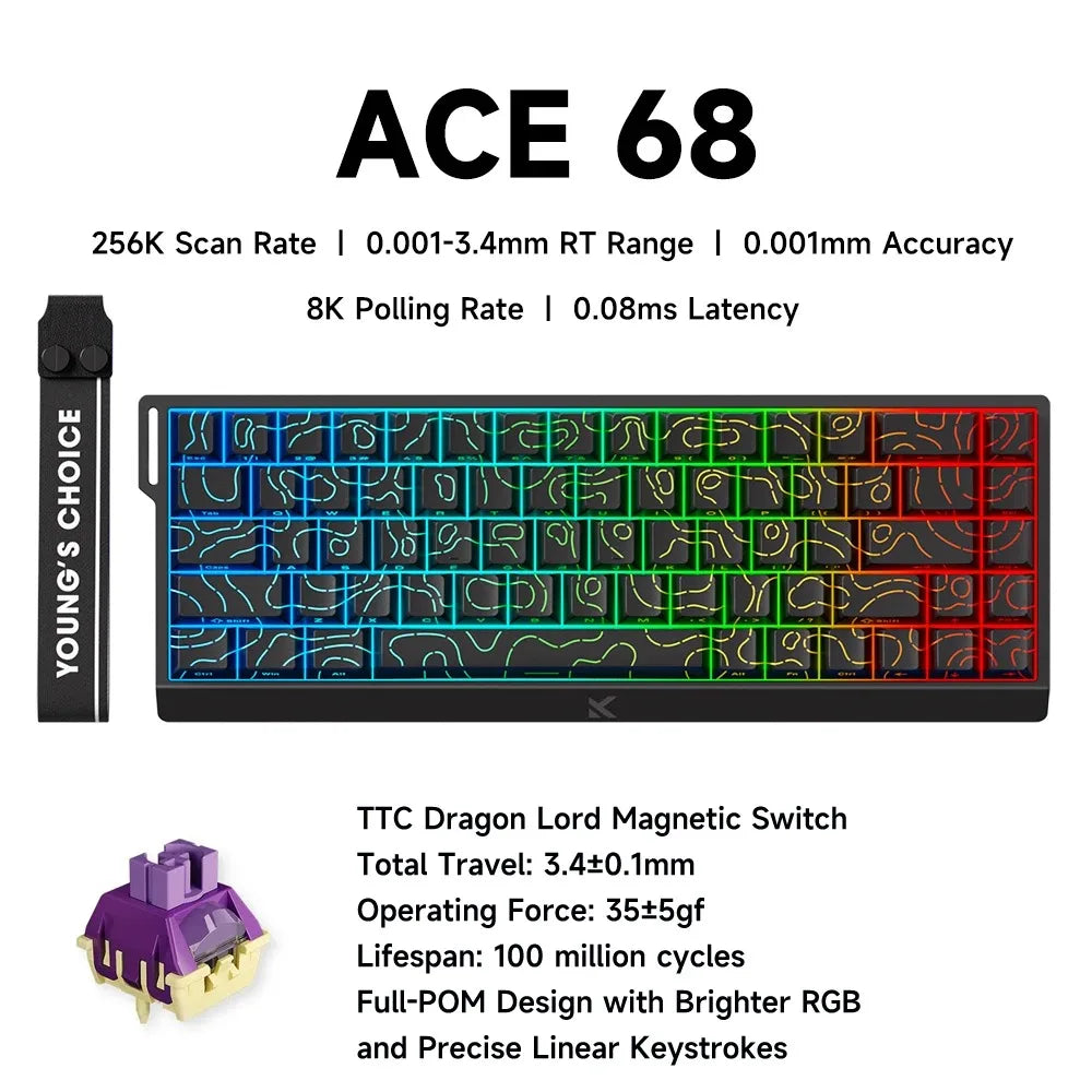 Wired Magnetic Switch Gaming Keyboard