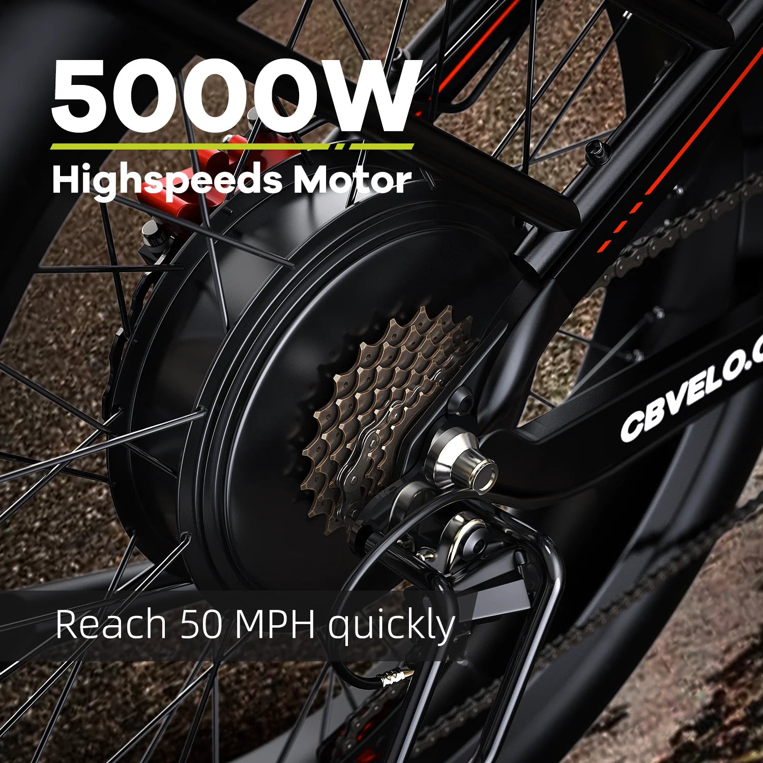 5000W  Off Road Electric Bike