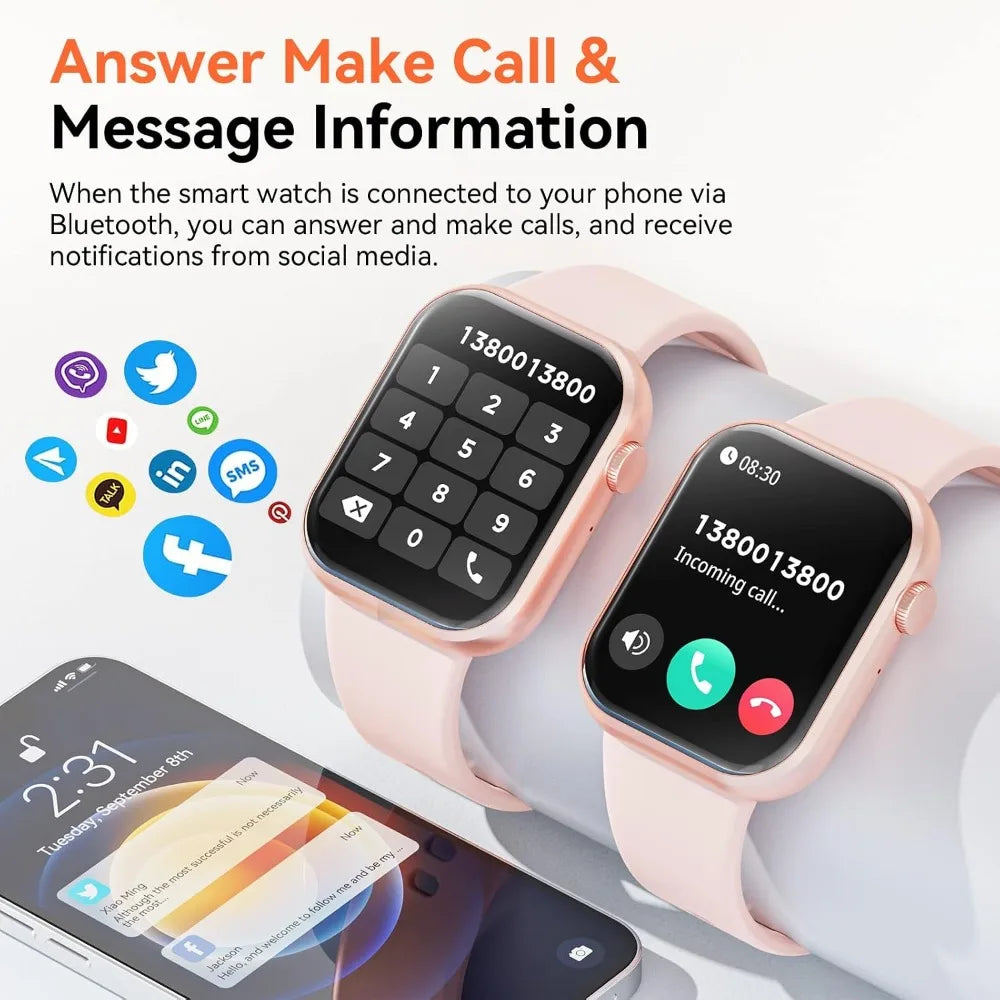Fitness Smart Watch With Call Answer