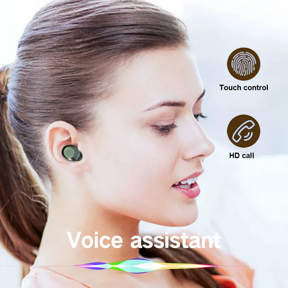 Wireless Bluetooth Earbuds With Built-in Microphone