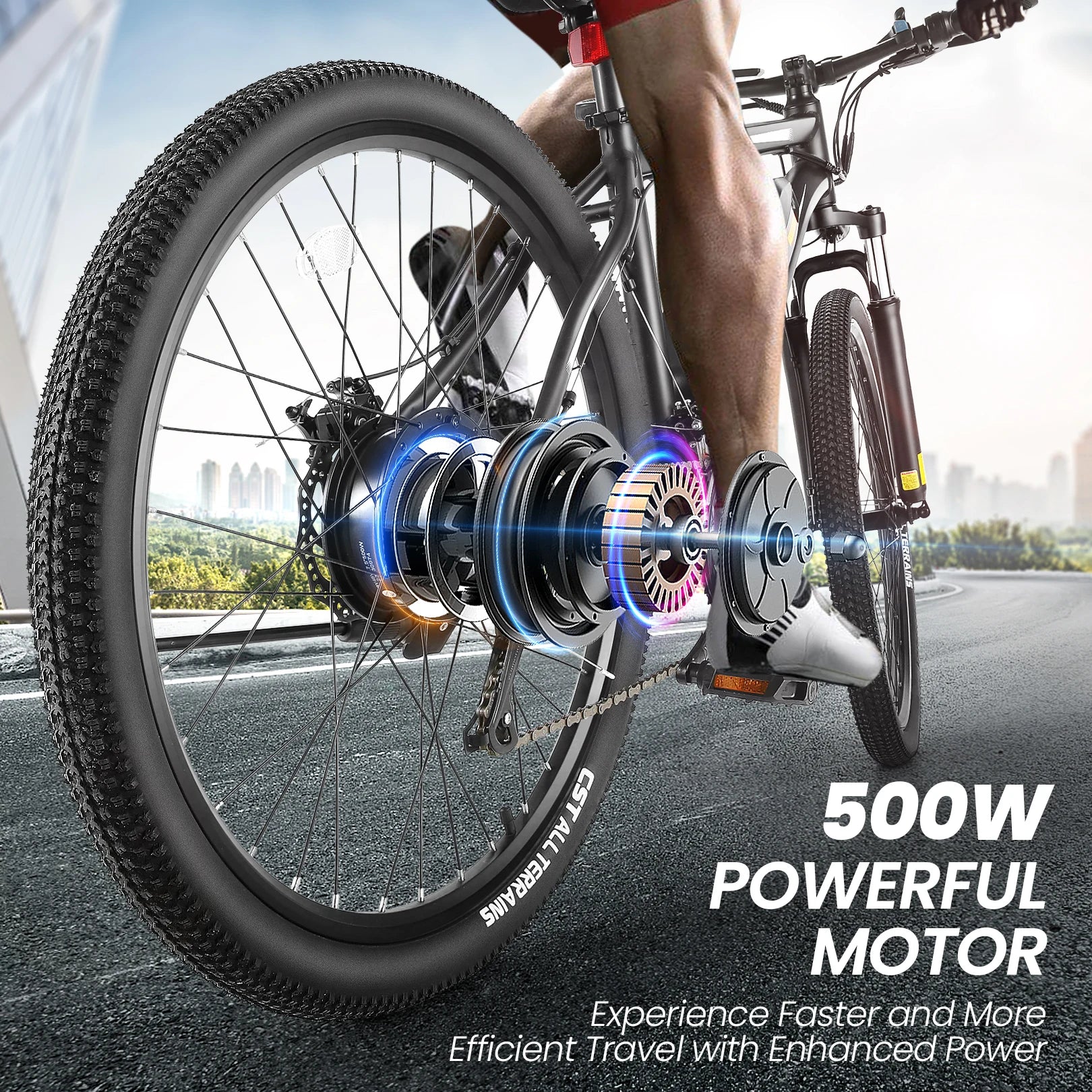 27" Electric Bike 21 Speed