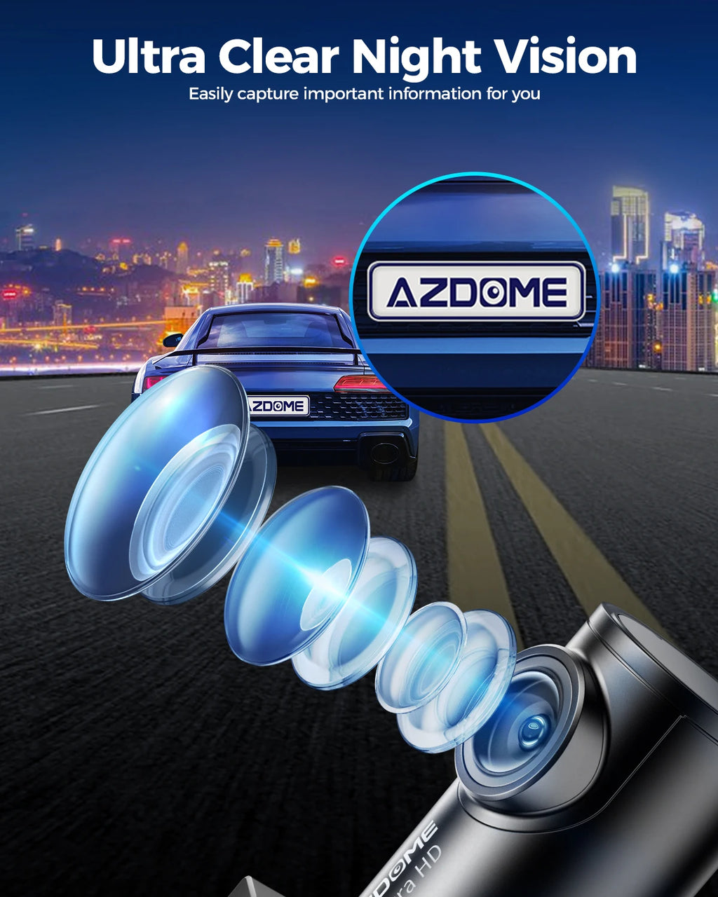 4K GPS Dash Camera for Cars
