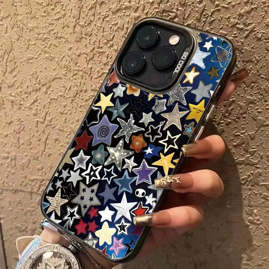 Star Pattern Matte Phone Case