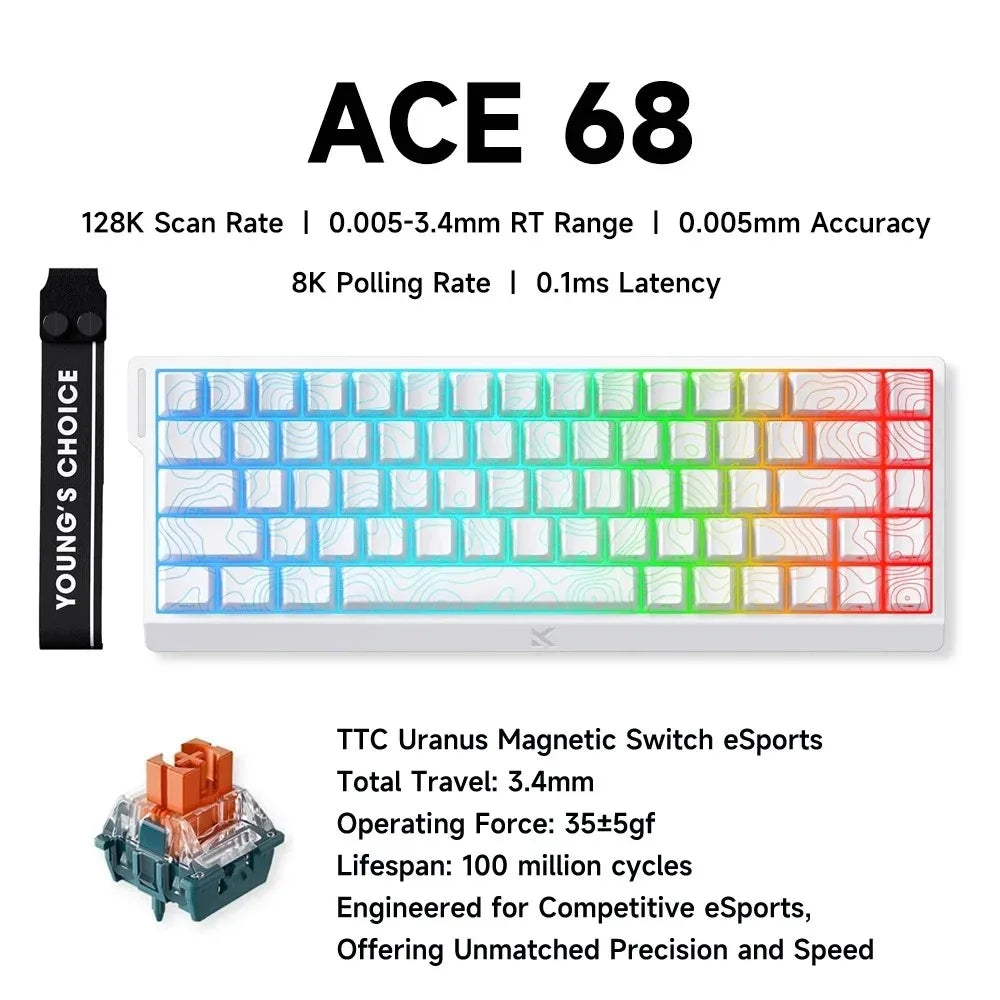 Wired Magnetic Switch Gaming Keyboard
