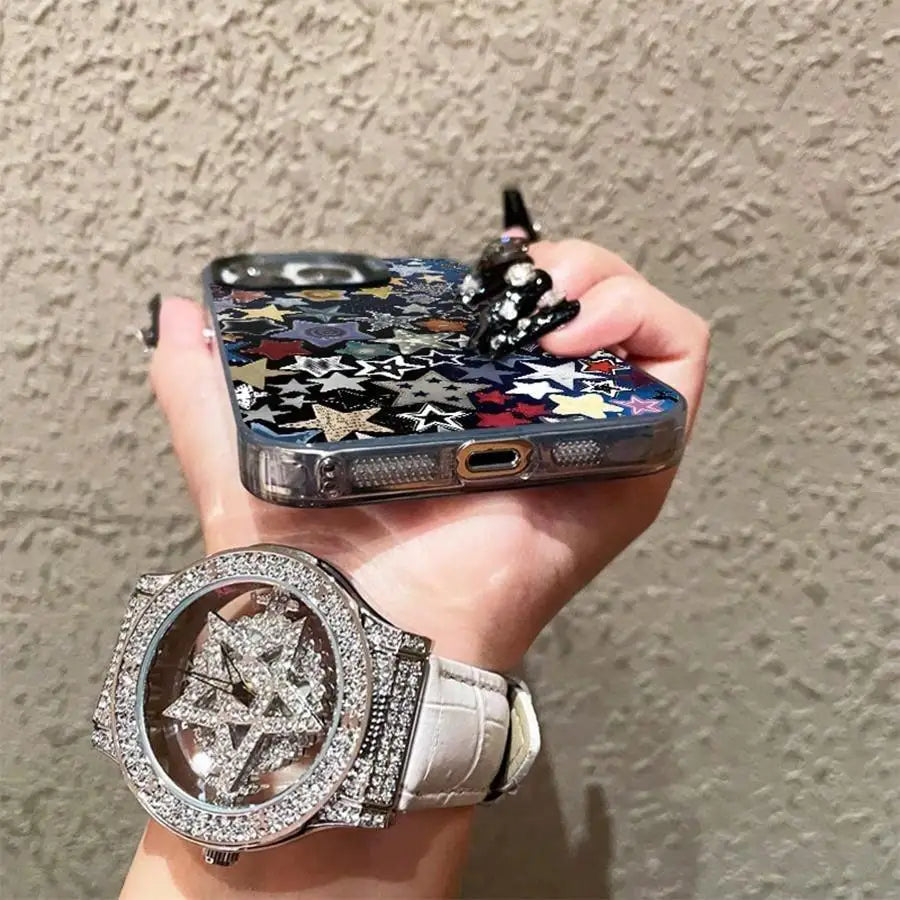 Star Pattern Matte Phone Case