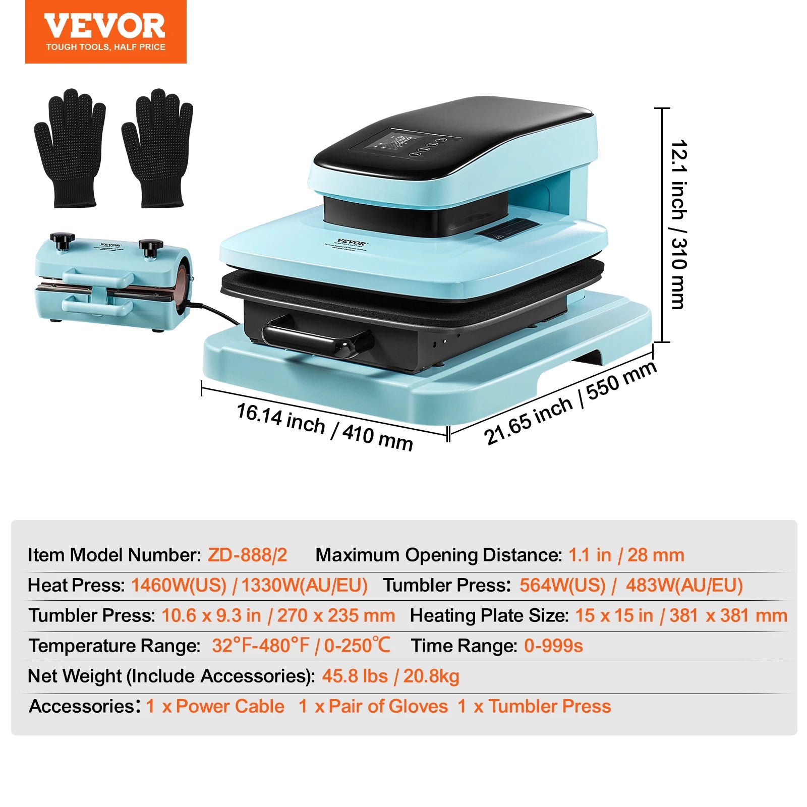Auto Heat Press Machine 15x15in for T Shirts