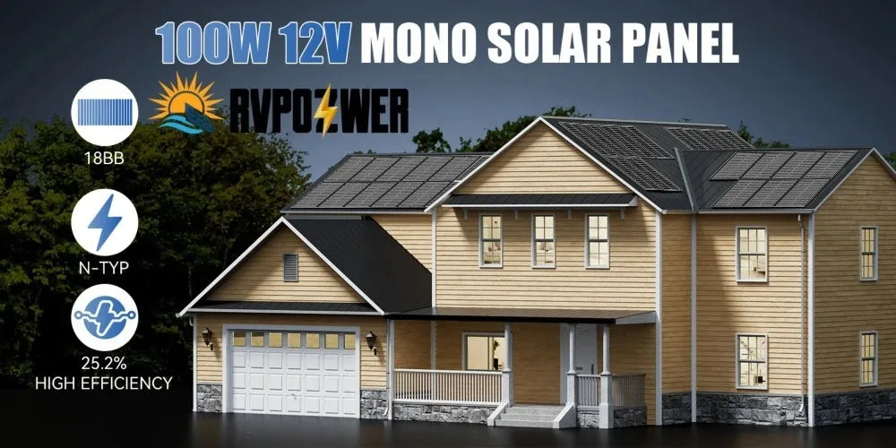 400W/200W/100W 18BB Rigid Solar Panel